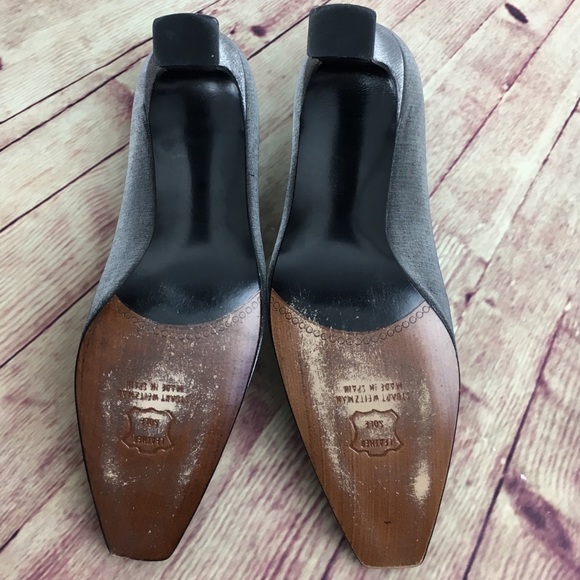 💸Stuart Weitzman Explosion Pewter heels size 8.5 - Picture 7 of 8